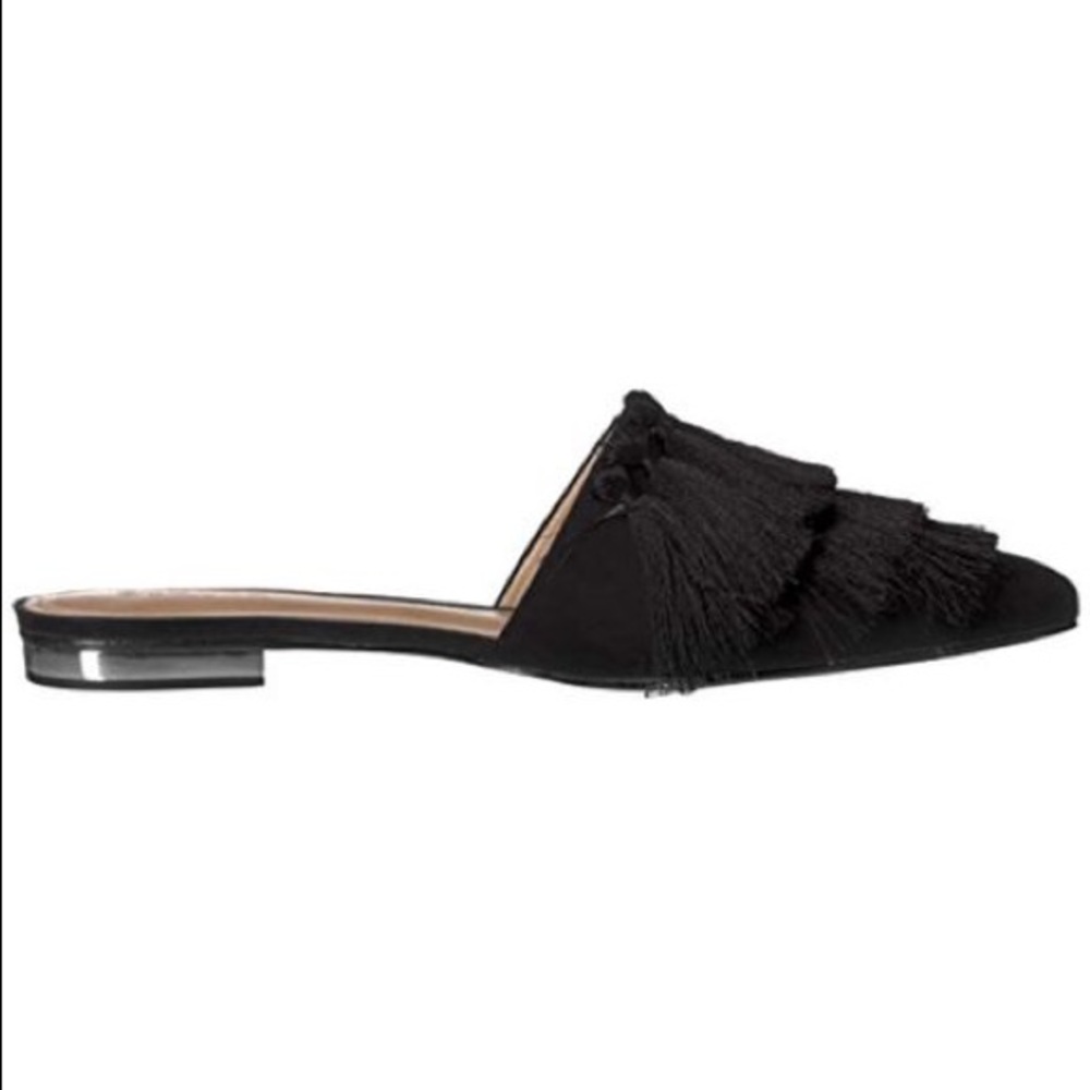 Schutz “Lale” Fringe Mule Slides